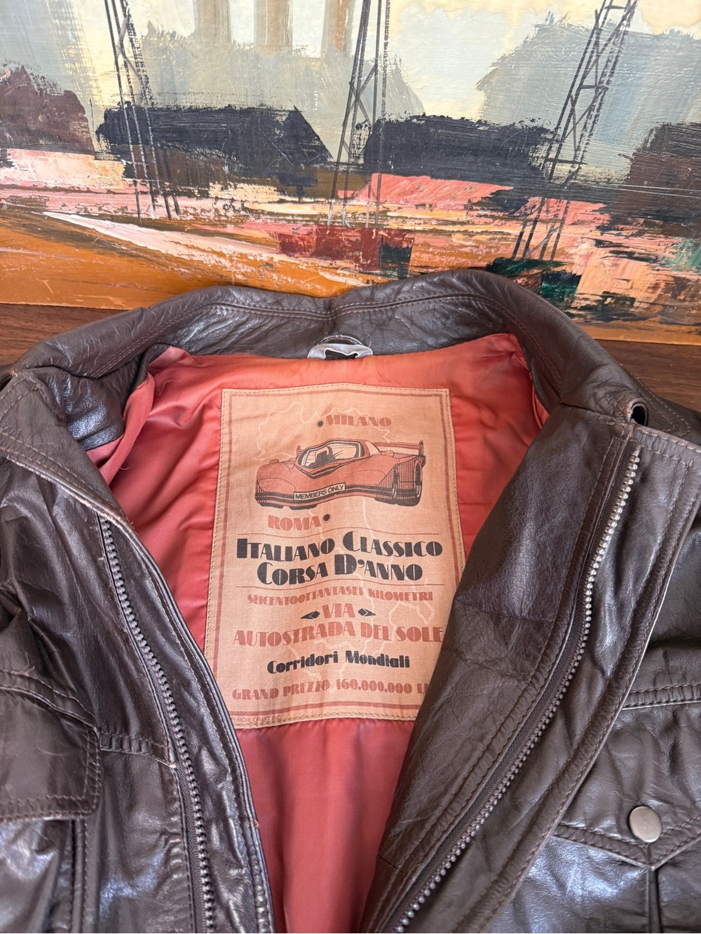 Vintage Members Only Italiano Classico Leather Jacket | Excellent Condition | 42